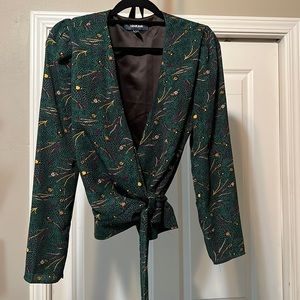 ModCloth Lovely Blooming wrap top